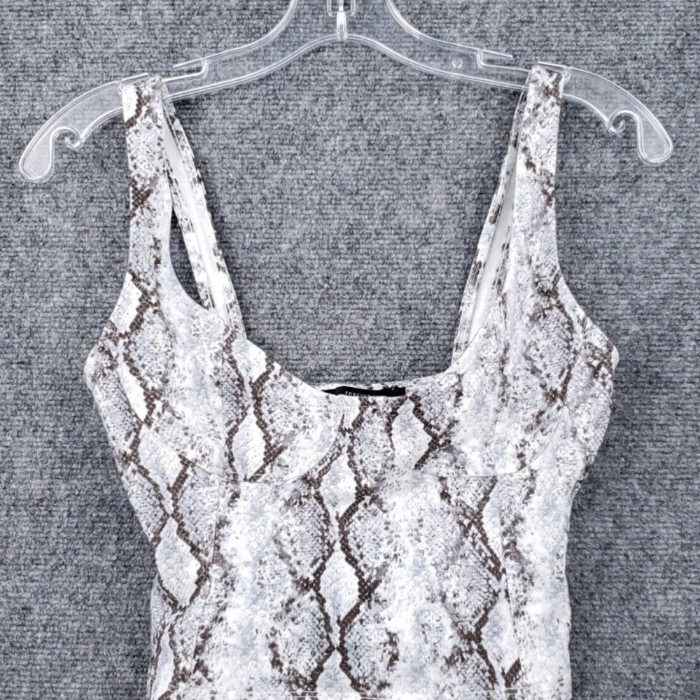 Snakeskin Print Sleeveless Top